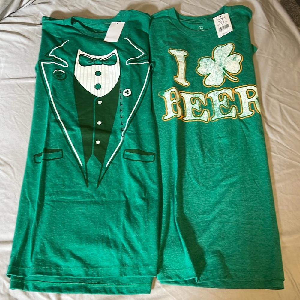 Pair of St Patrick’s Day T-shirts - NWT